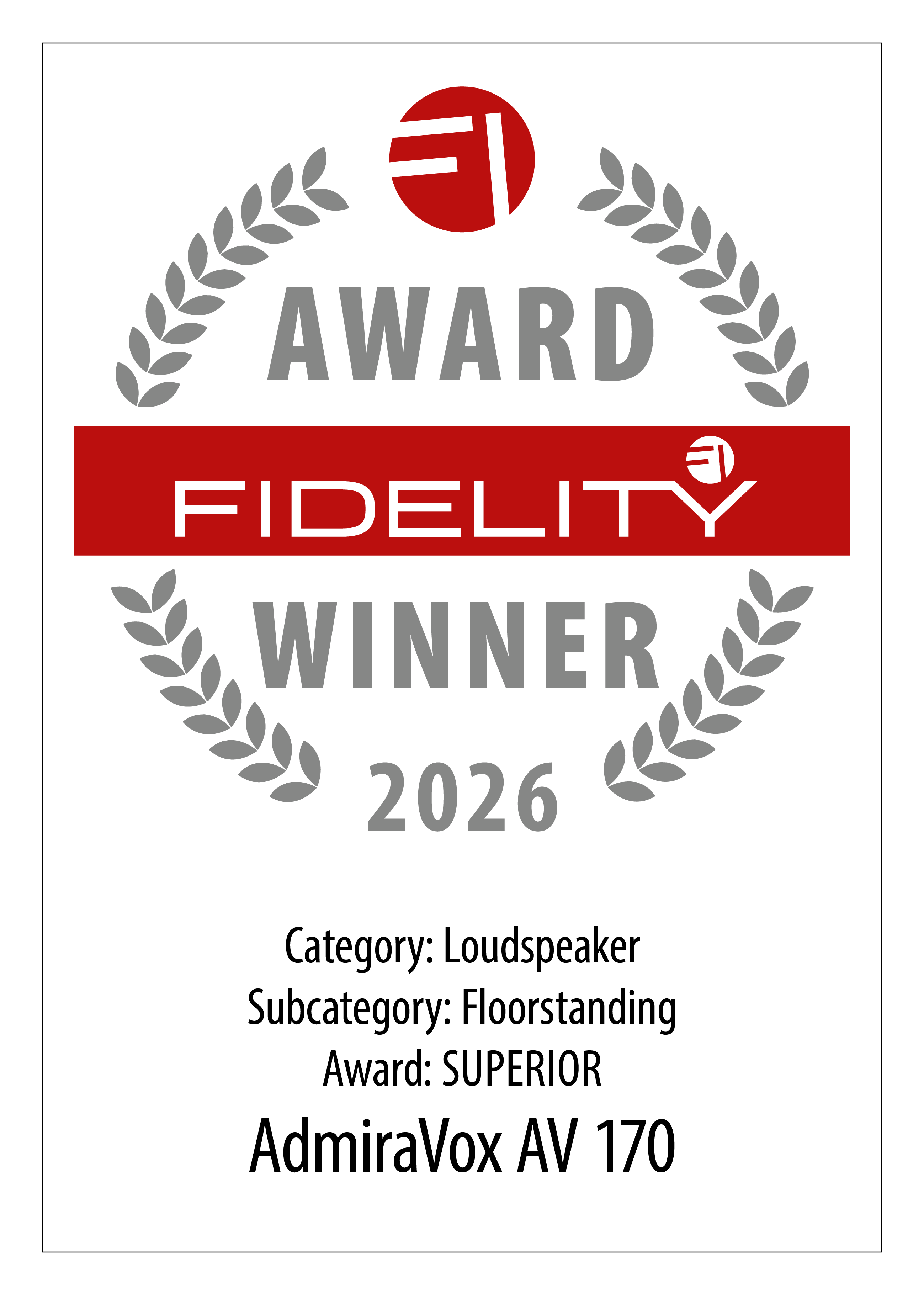 FIDELITY Magazine 'Superior' Award